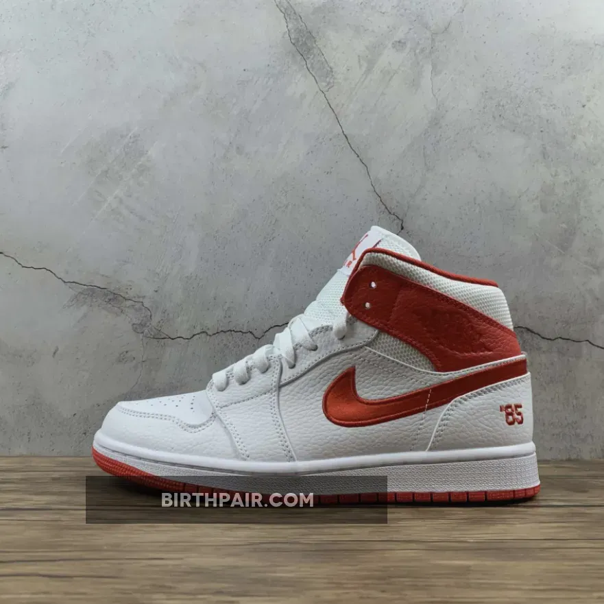 Air Jordan 1 Mid ''85' White Red Blue Jordan 1 Mid 85