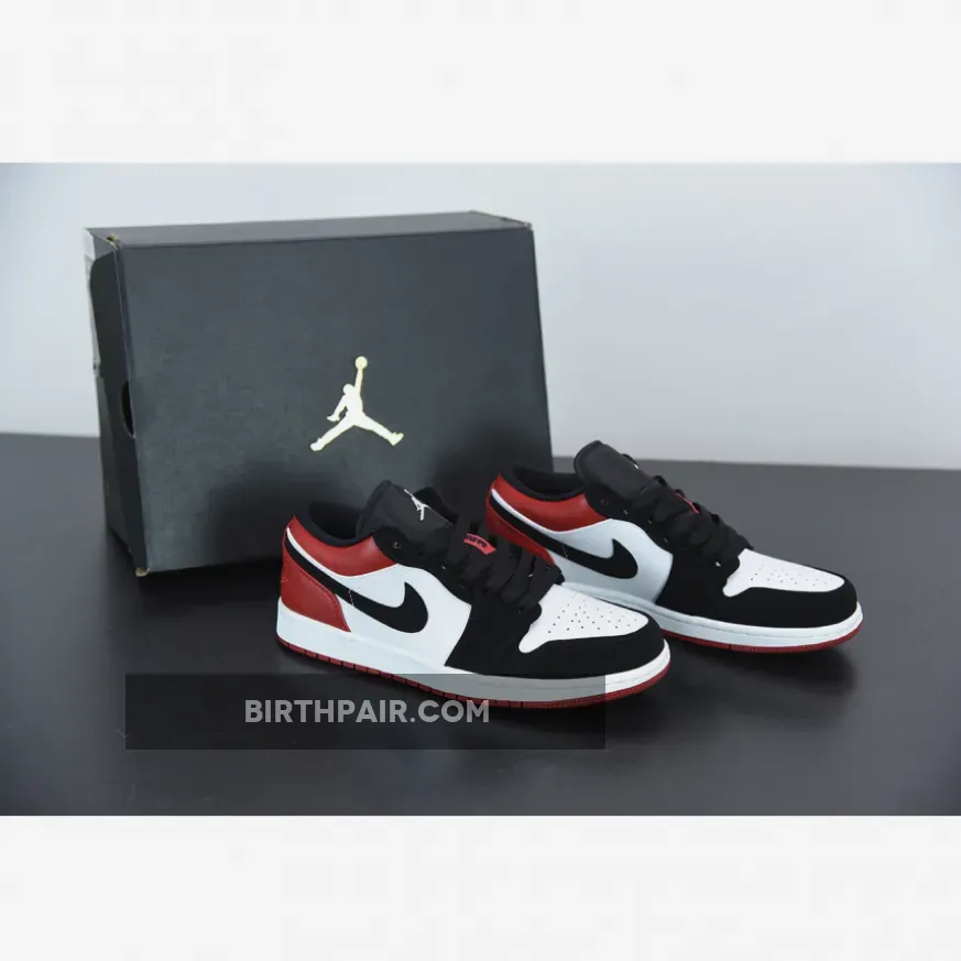 Air Jordan 1 Low 'Black Toe' White/Black-Red 553558-116 / Black Toe Jordan 1 Low