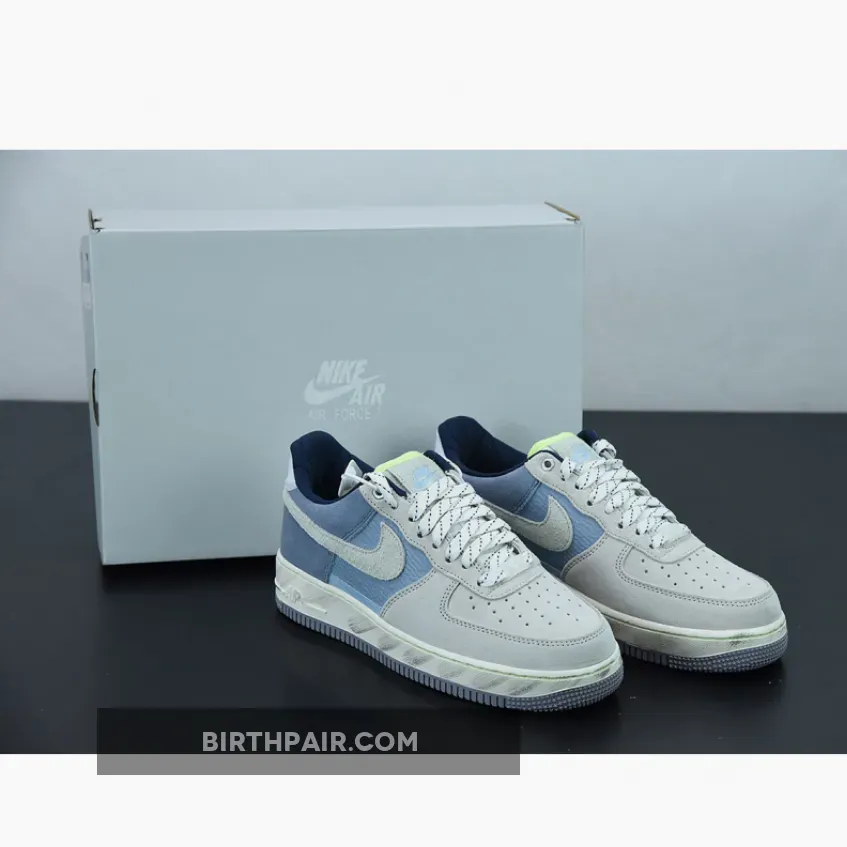 Nike Air Force 1 Low Mountain White Grey Blue WMNS Nike Air Force 1 07 Lx Blue