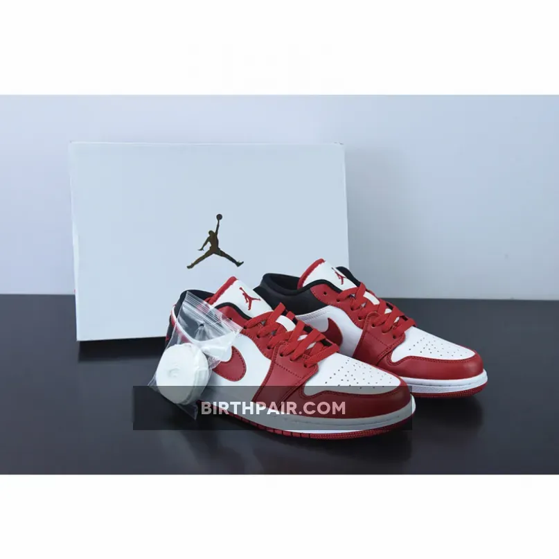 Air Jordan 1 Low 'Reverse Black Toe' White/Red/Black / Jordan 1 Low Reverse Black Toe