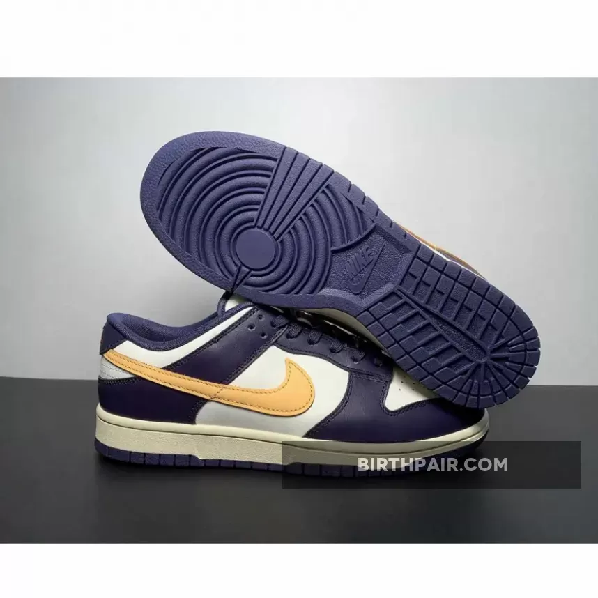 Nike Dunk Low Sail/Coconut Milk-Purple Ink