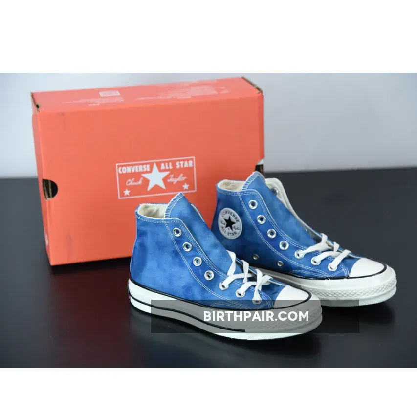 Converse Black Egret Summer Daze Converse Chuck 70 High Top Aegean Storm/Egret/Black