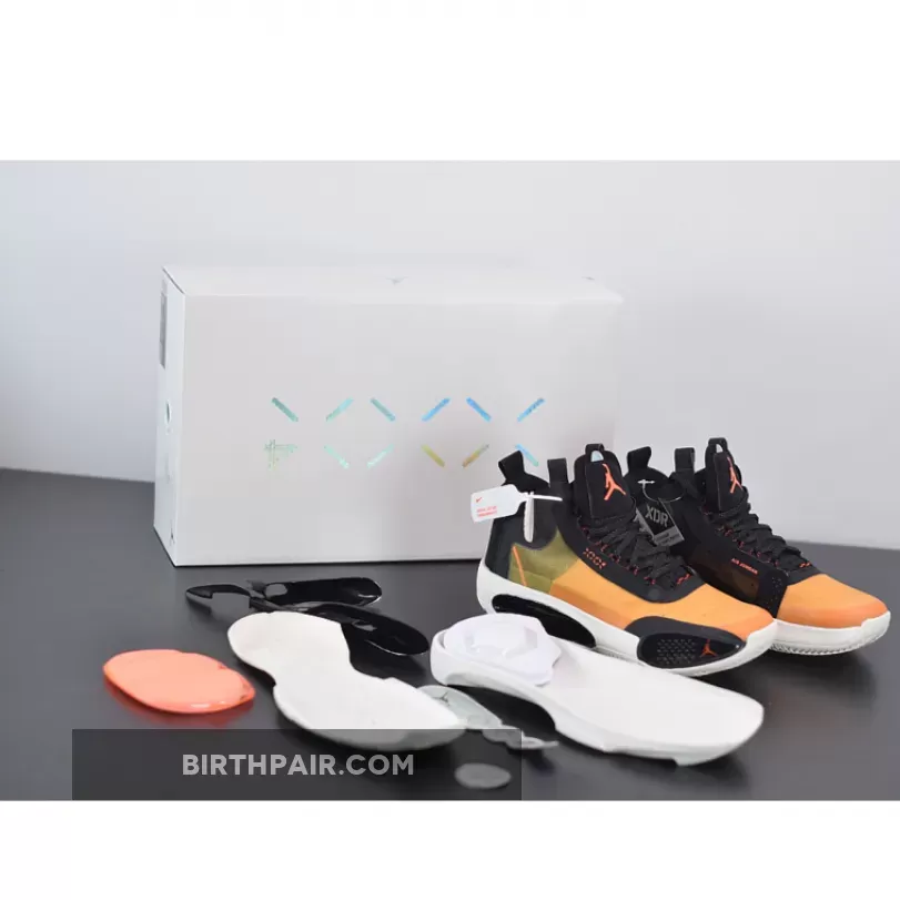 Air Jordan 34 Amber Rise/Black-Sail-Metallic Silver Outlet