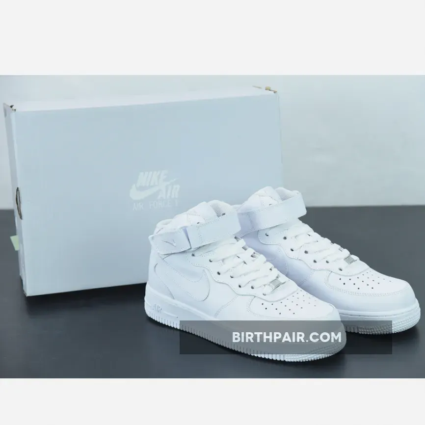 Nike Air Force 1 Mid Triple White / Mid White Air Force 1