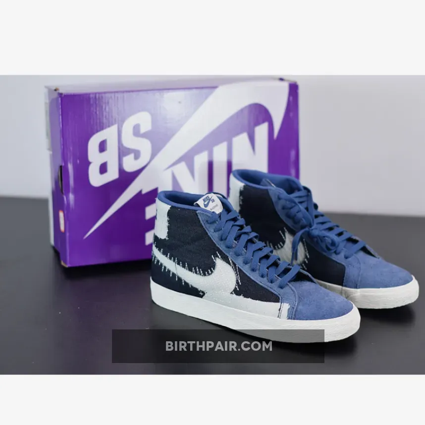 Sashiko Blazer Nike SB Blazer Mid Premium 'Sashiko' Mystic Navy