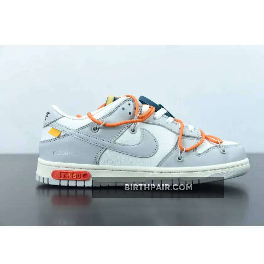 Off White Dunks Orange, Off-White™ x Nike Dunk Low '44 of 50' Grey White Navy