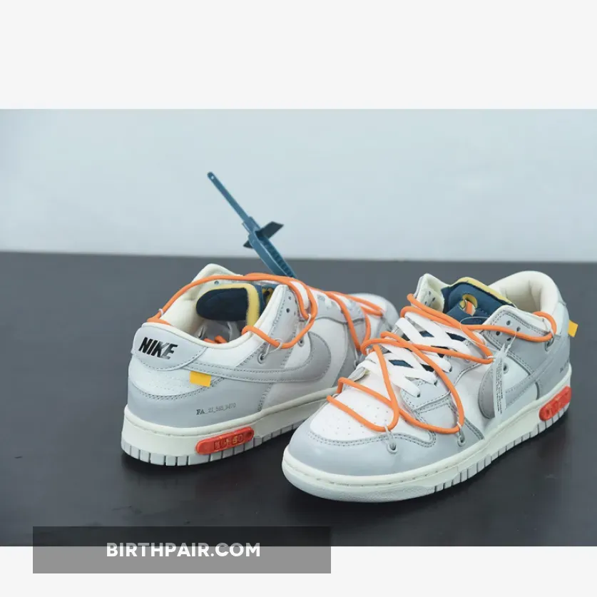 Off White Dunks Orange, Off-White™ x Nike Dunk Low '44 of 50' Grey White Navy