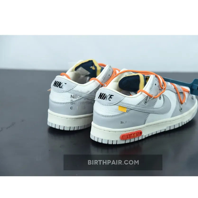 Off White Dunks Orange, Off-White™ x Nike Dunk Low '44 of 50' Grey White Navy