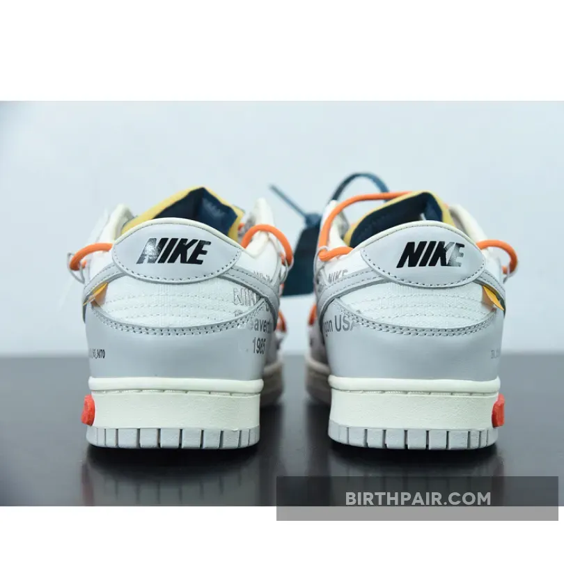 Off White Dunks Orange, Off-White™ x Nike Dunk Low '44 of 50' Grey White Navy