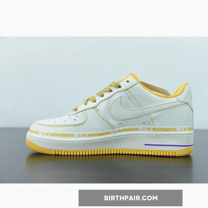 Uninterrupted X Nike Air Force 1 Low White Yellow To Buy