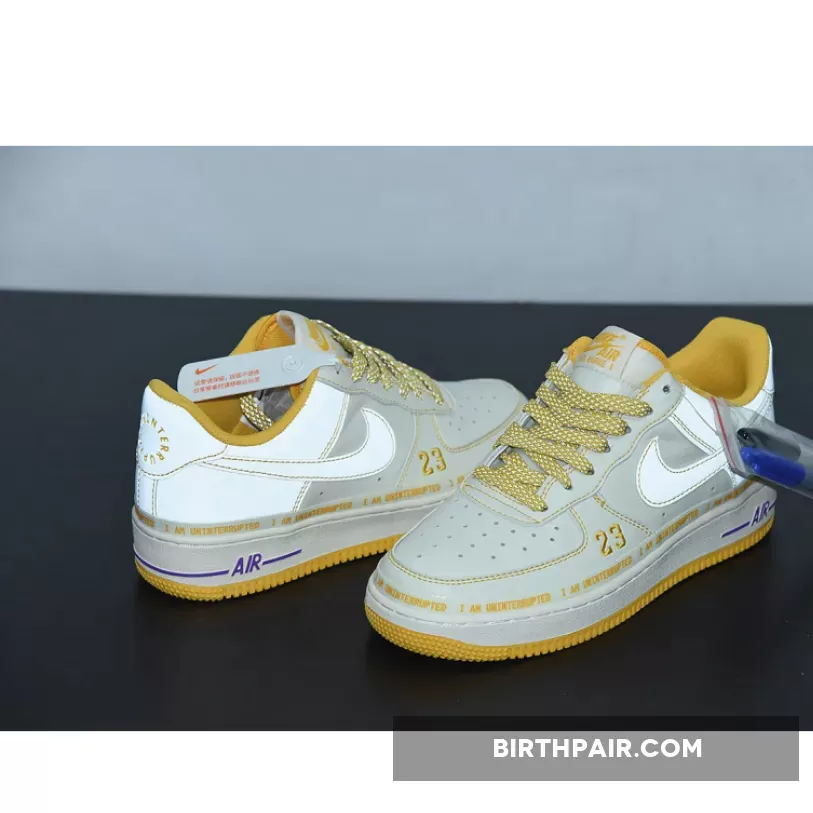Uninterrupted X Nike Air Force 1 Low White Yellow To Buy