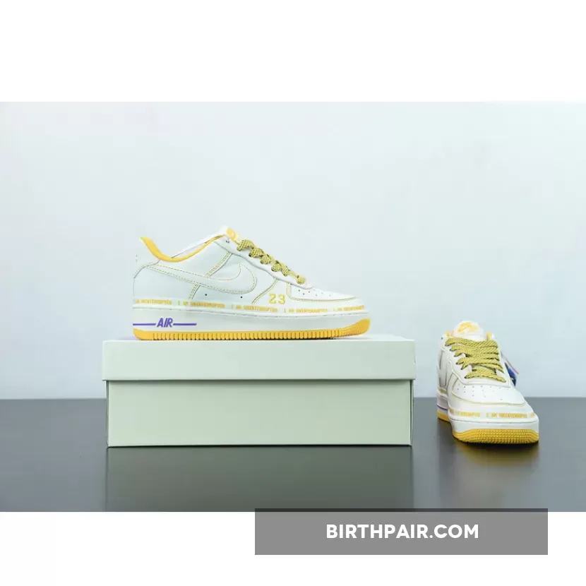 Uninterrupted X Nike Air Force 1 Low White Yellow To Buy