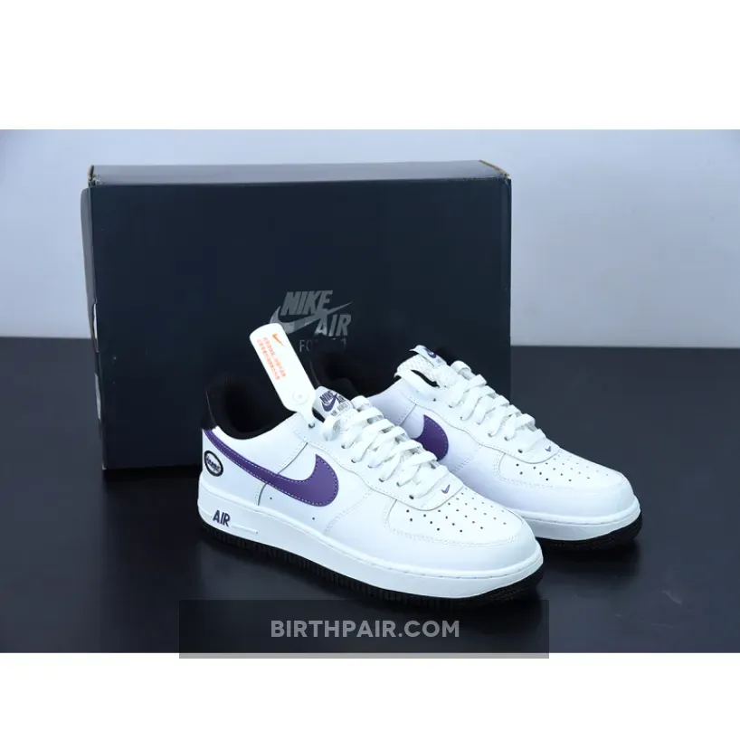 Purple And Black Air Force Nike Air Force 1 Low Hoops White/Canyon Purple-Black