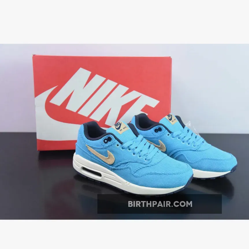 Nike Air Max 1 'Corduroy' Baltic Blue/Sesame-Gridiron-Sail corduroy nike