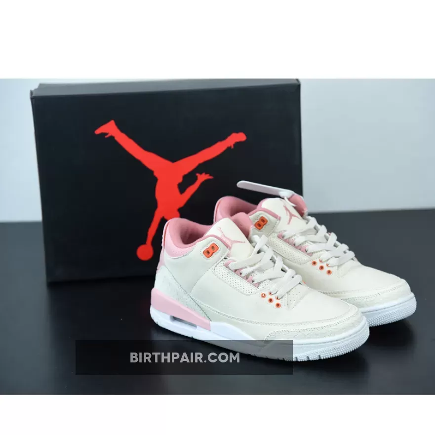Air Jordan 3 Sail/Rust Pink-White-Crimson CK9246-116