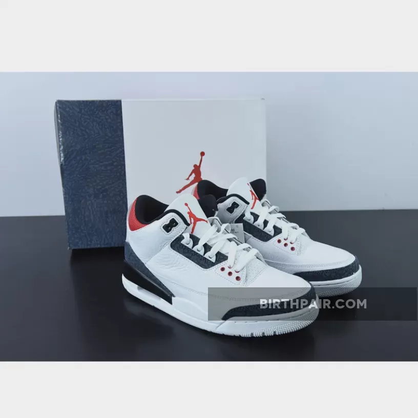 Mens Jordan 3 Fire Red Air Jordan 3 SE-T 'Fire Red' White/Fire Red-Black