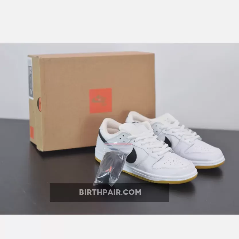 Orange White And Brown Dunks Nike SB Dunk Low White/Black-White Gum-Safety Orange