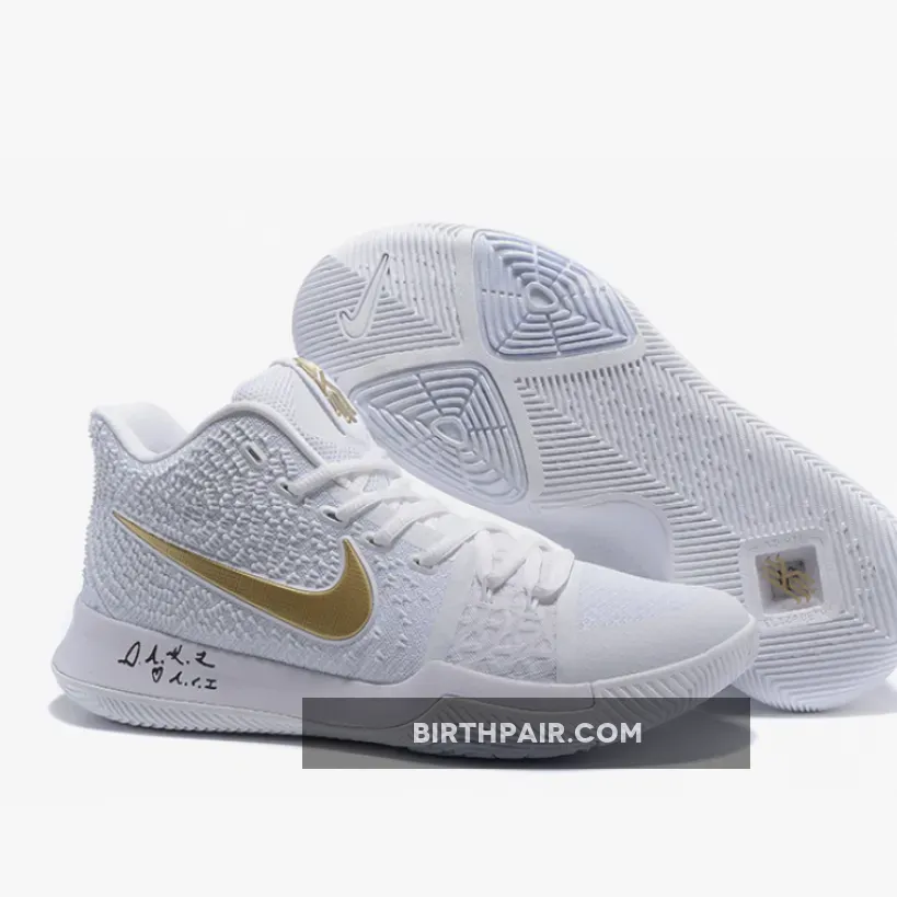 Nike Kyrie 3 White/Metallic Gold 1675861367