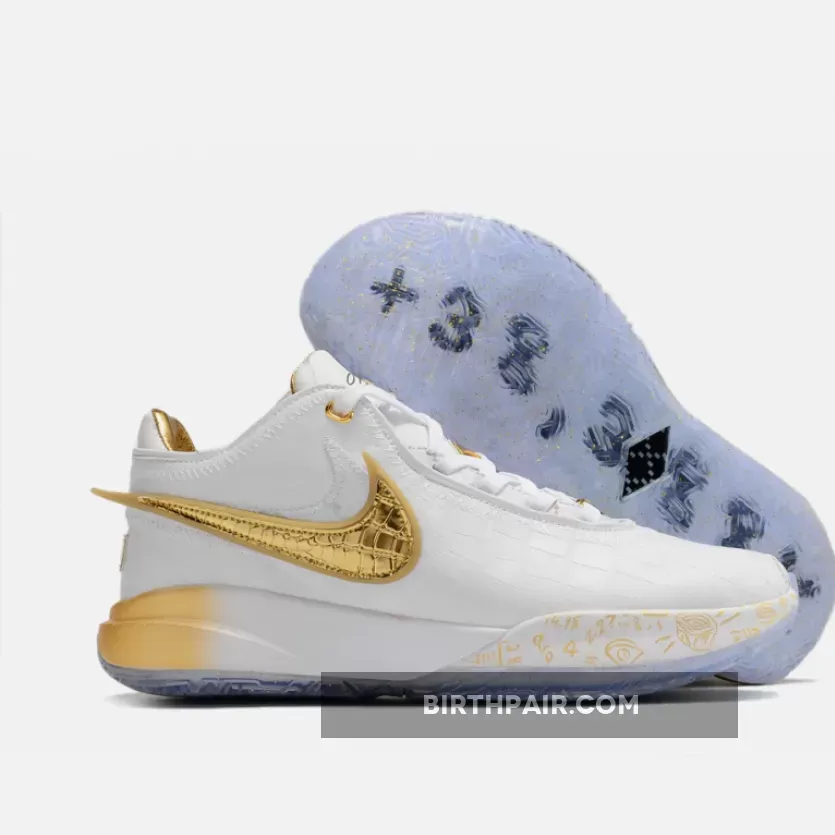 Nike LeBron 20 'The Moment' White Gold - lebron 20 the moment