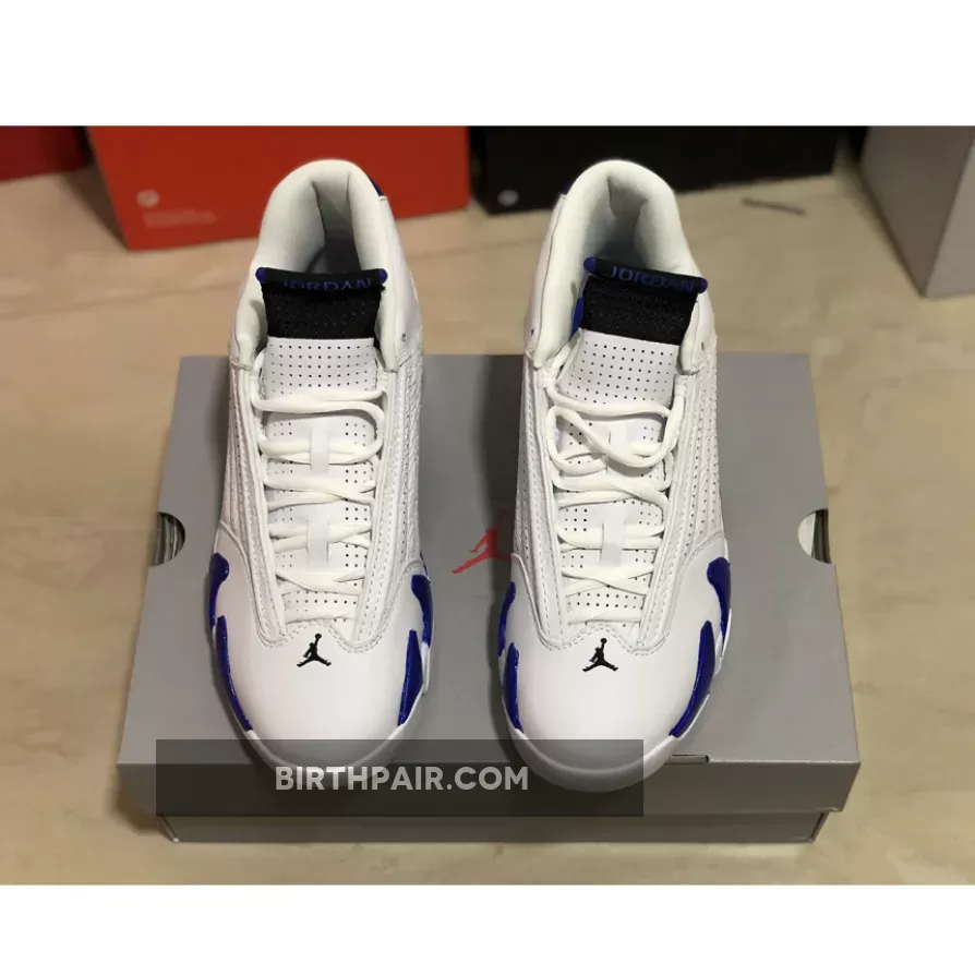 Hyper Royal 14 Gs, Air Jordan 14 White/Hyper Royal-Black
