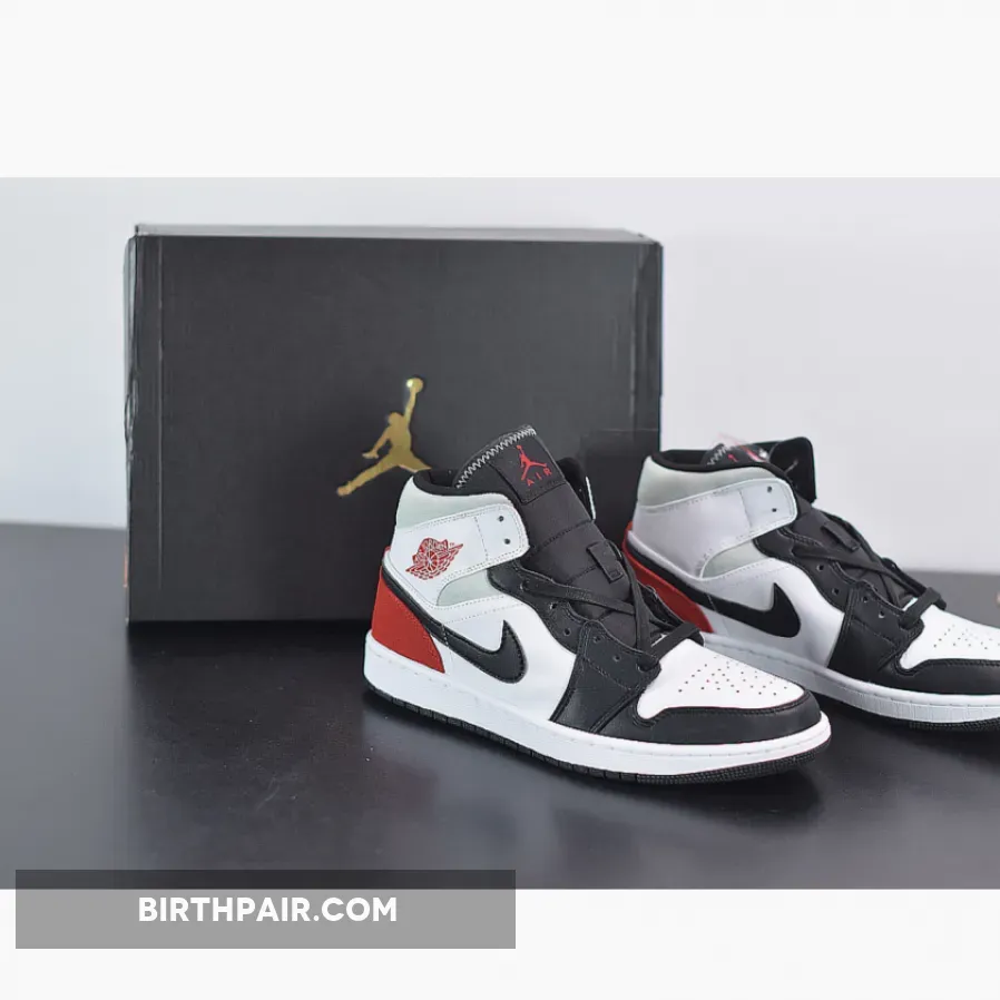 Air Jordan 1 Mid SE Union Black Toe / Red And Black 1