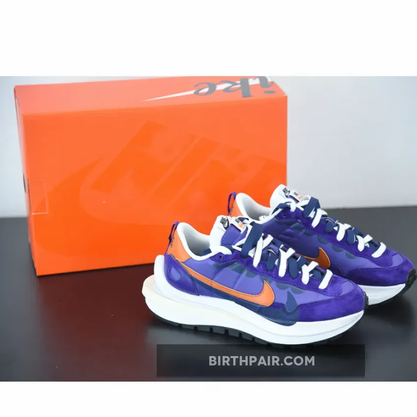 Sacai X Vaporwaffle 'Dark Iris' Campfire Orange/White #nike sacai purple