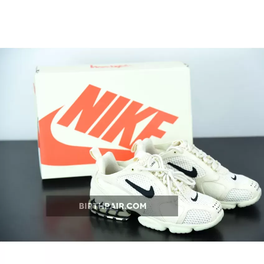 Stussy x Nike Air Zoom Spiridon Caged Fossil/Black CQ5486-200 - nike stussy x air zoom spiridon caged 2 'fossil