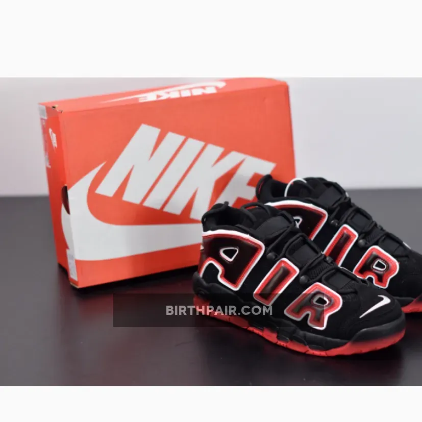 Nike Air More Uptempo Black/White-Laser Crimson CJ6129-001