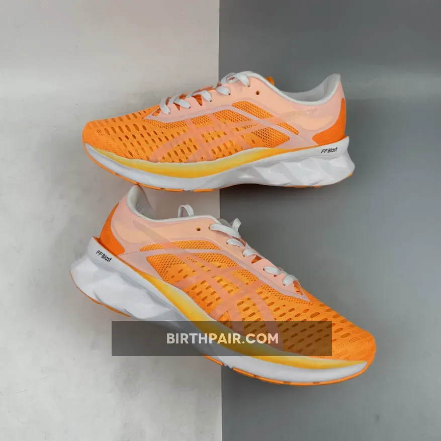 Orange And White Asics Asics Men's Novablast Running Shoes Orange Pop/White