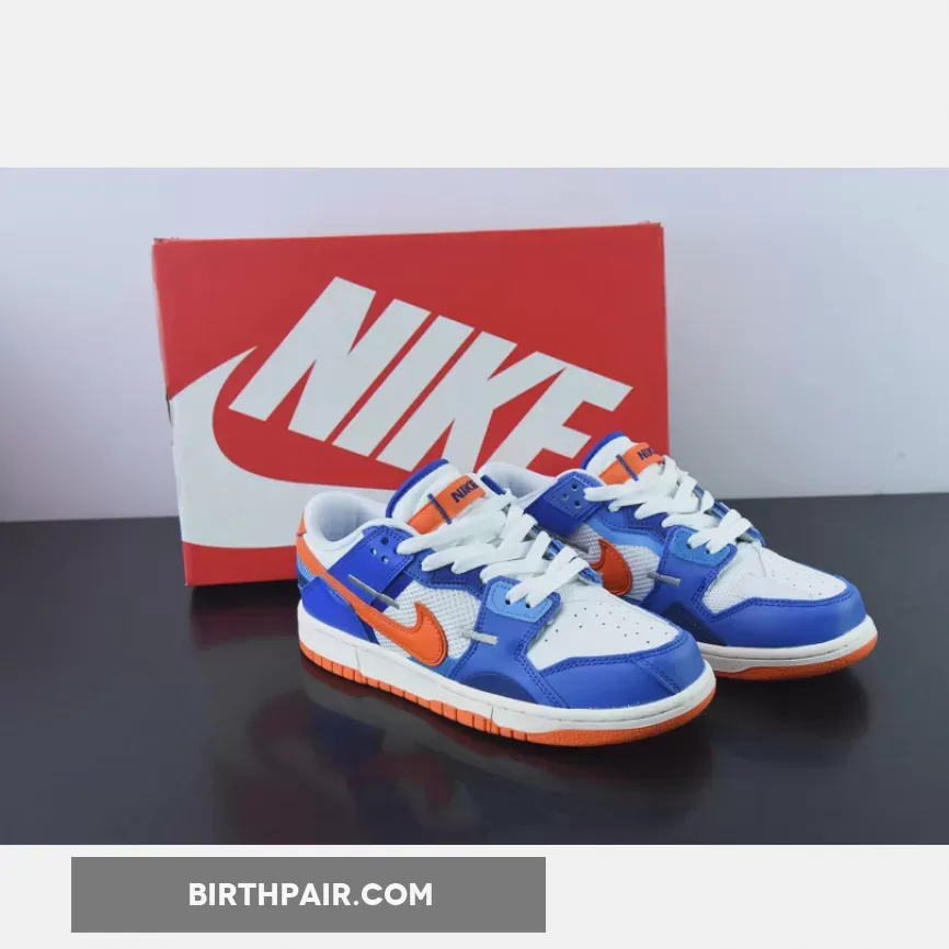 Nike Dunk Scrap 'Knicks' White/Blue-Orange DM0128-100 - dunks blue orange
