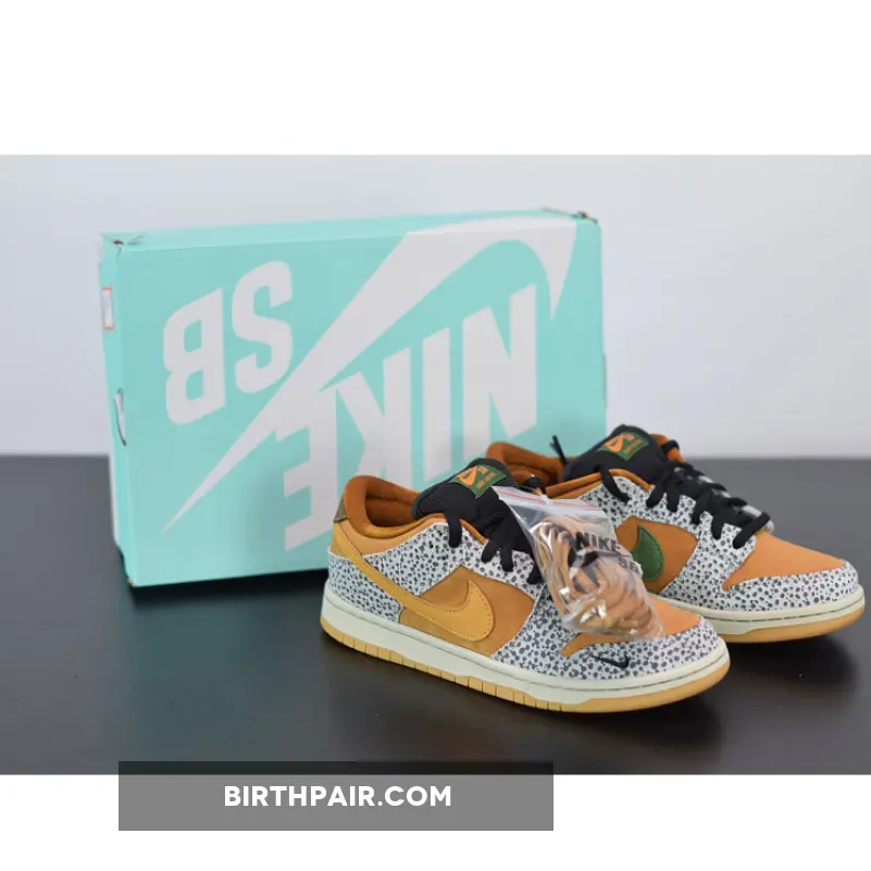 Nike SB Dunk Low 'Safari' Neutral Grey/Kumquat-Desert Ochre - nike sb dunk low safari