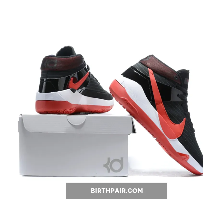 Nike KD 13 'Bred' Black/White-University Red Kd 13 Black And White
