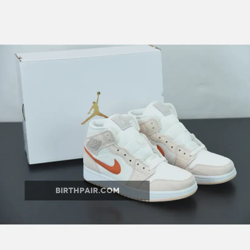 Air Jordan 1 Mid Corduroy DA8009-108 #burnt orange shoes for sale