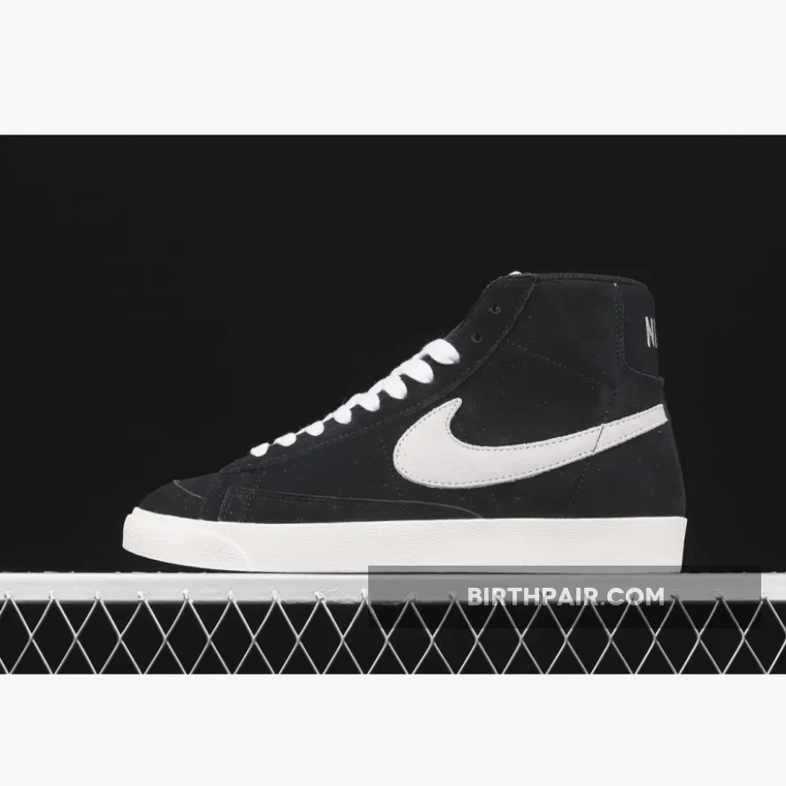 Nike Blazer Mid 77 Black Suede White CW2371-001