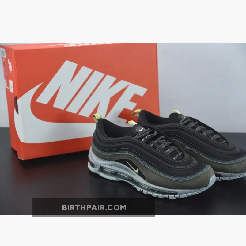 Black And Green Air Max Nike Air Max 97 Newsprint/Limelight/Black/Ash Green