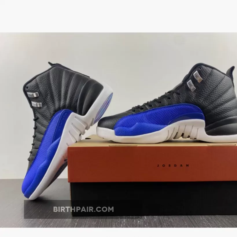 Air Jordan 12 Hyper Royal/Black-Metallic Silver-White Blue Black And White Jordan 12