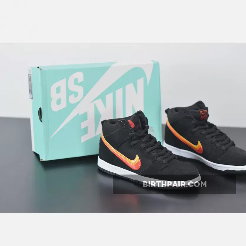 Dunk Truck Nike SB Dunk High 'Truck It' Black/University Gold-Team Orange