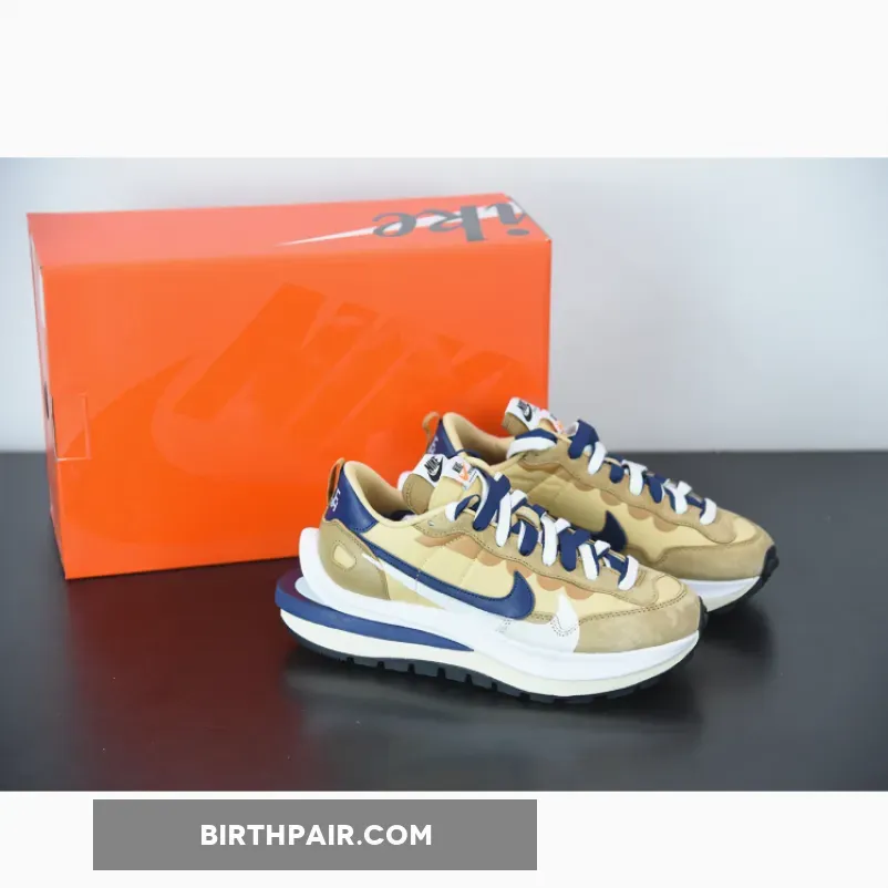 sacai x Nike VaporWaffle Sesame Blue Nike Vaporwaffle Sacai Sesame Blue Void