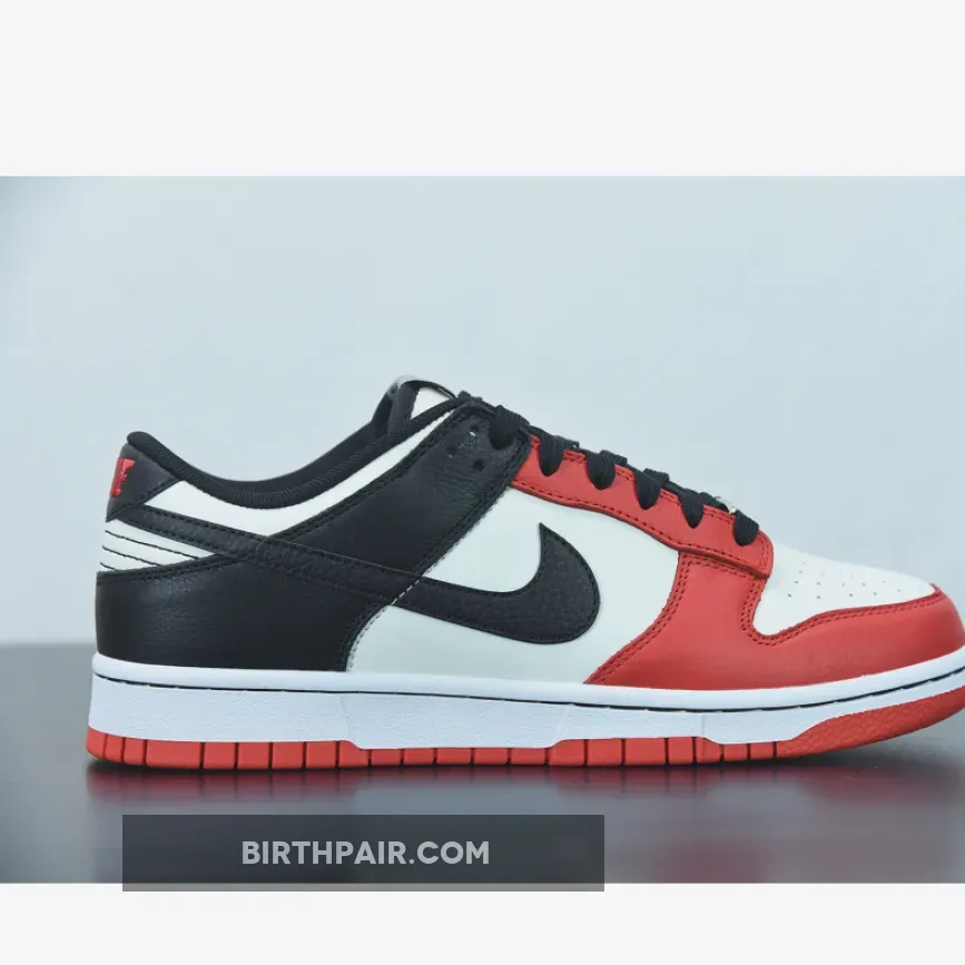 Bulls Dunk / NBA x Nike Dunk Low EMB 'Chicago' Sail/Black-Chile Red