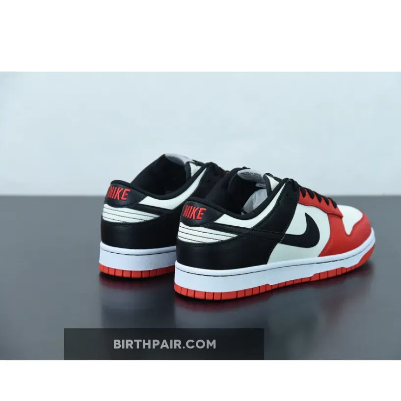 Bulls Dunk / NBA x Nike Dunk Low EMB 'Chicago' Sail/Black-Chile Red