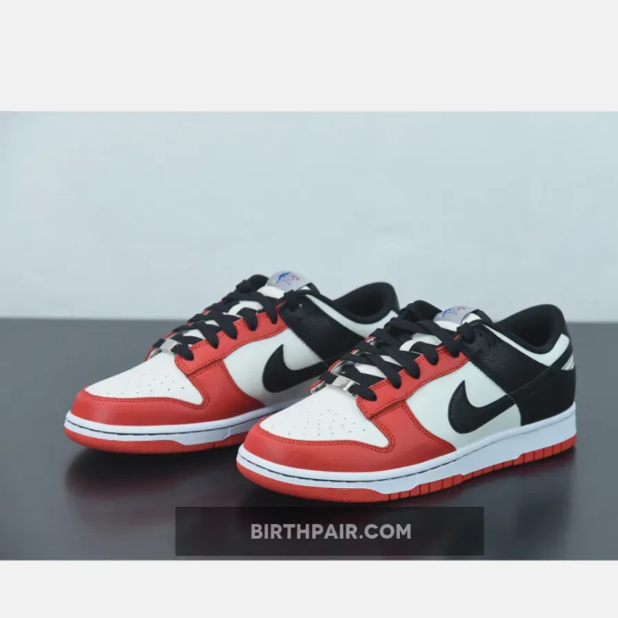 Bulls Dunk / NBA x Nike Dunk Low EMB 'Chicago' Sail/Black-Chile Red