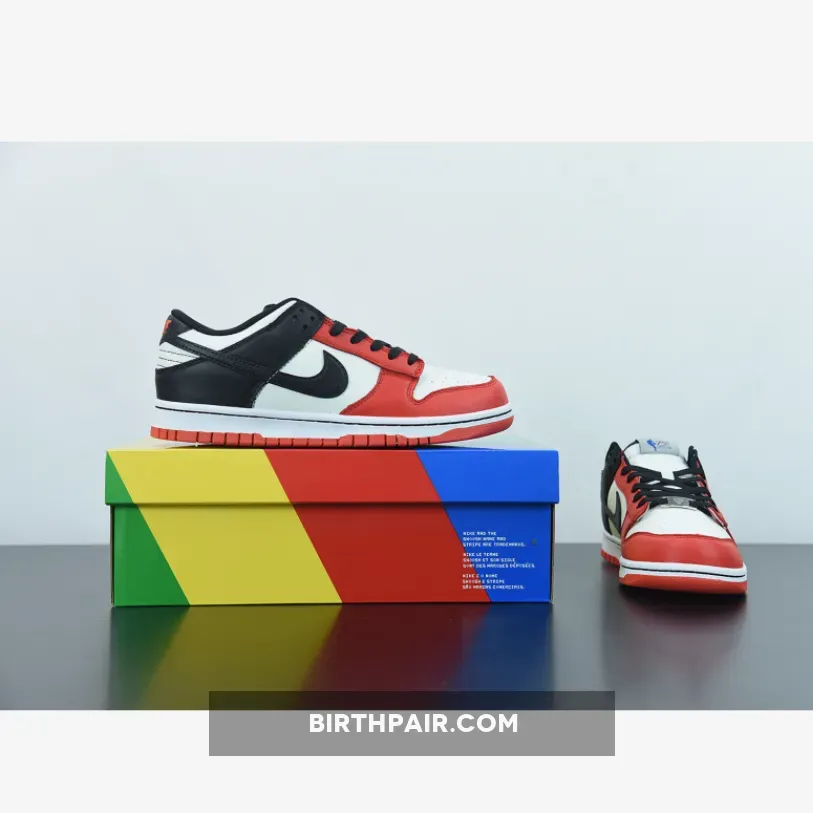 Bulls Dunk / NBA x Nike Dunk Low EMB 'Chicago' Sail/Black-Chile Red