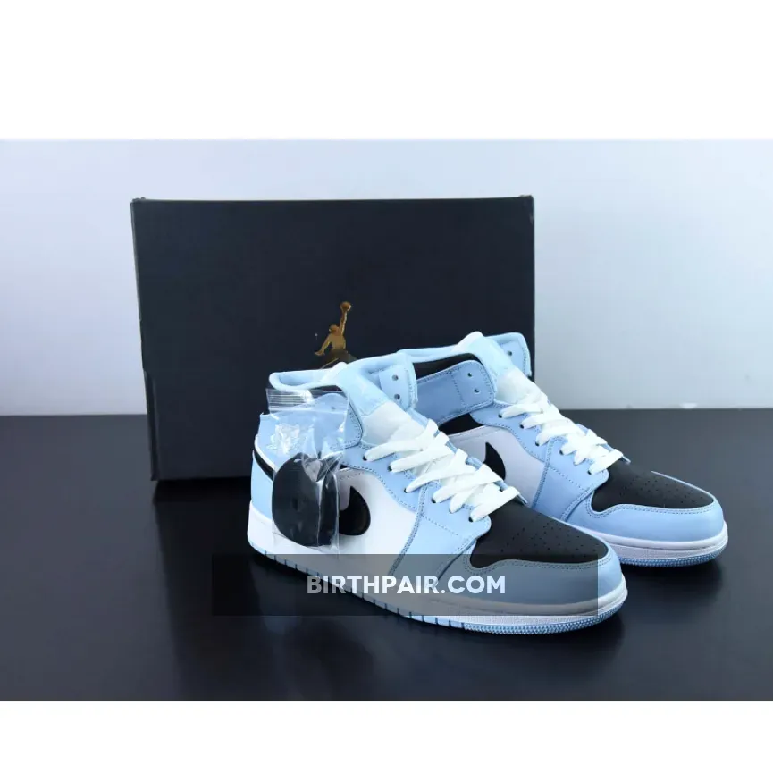 Jordan Mid 1 Blue Air Jordan 1 Mid Ice Blue 555112-401