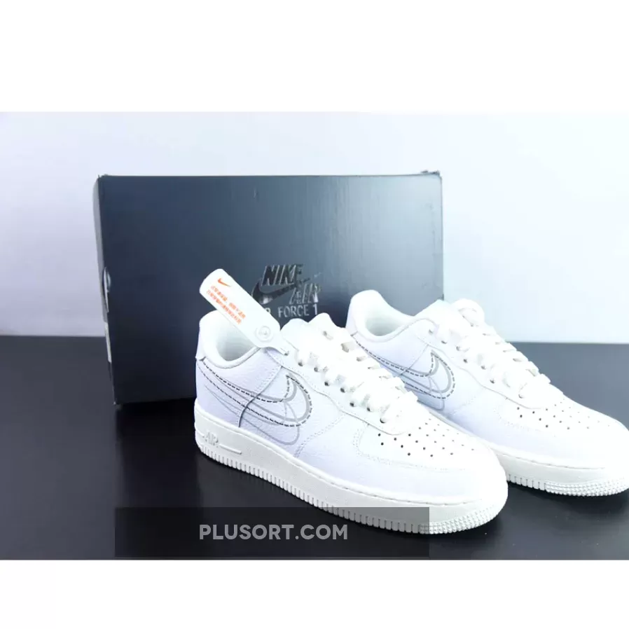 white air force 1 with black swoosh