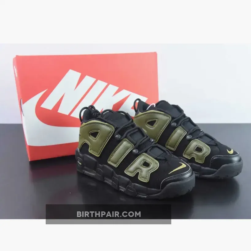 Nike Air More Uptempo Black/Rough Green-Pilgrim-Black